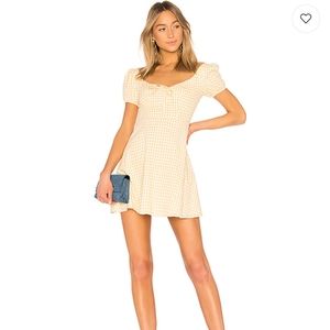 LPA 251 yellow gingham dress M